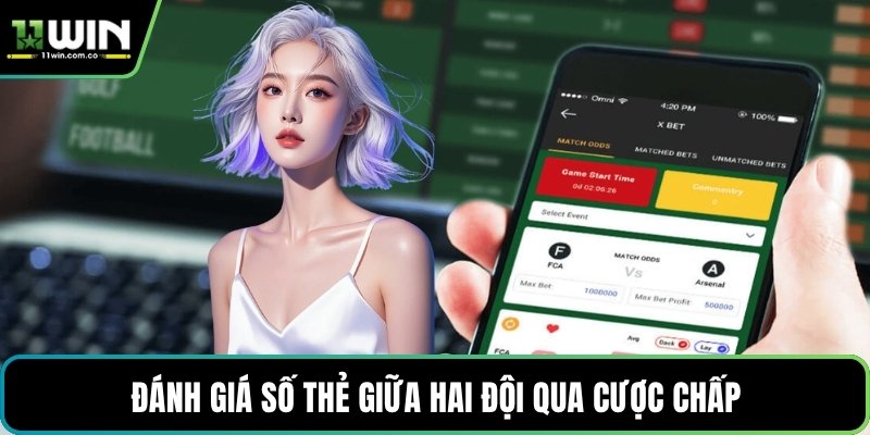 Đánh giá số thẻ giữa hai đội qua cược chấp