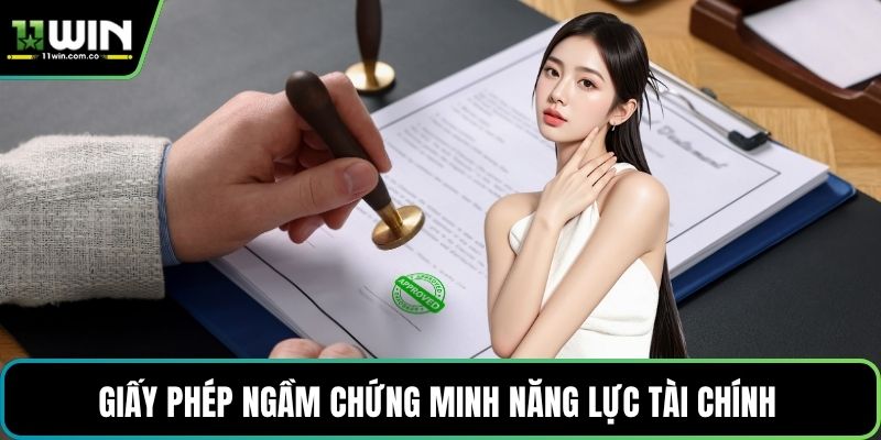 Giấy phép ngầm chứng minh năng lực tài chính
