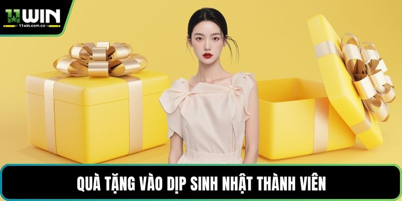 Quà tặng vào dịp sinh nhật thành viên